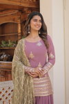 KA 1079 Wedding Wear Palazzo Readymade Suits Wholesale Market Surat