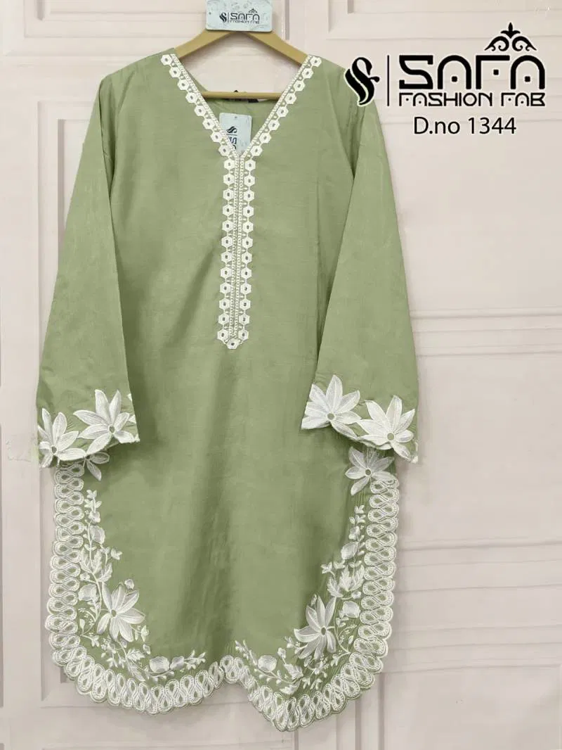 Safa Fashion Fab 1344 Tunic Pakistani Ready Made Suit Bulk Orders In India