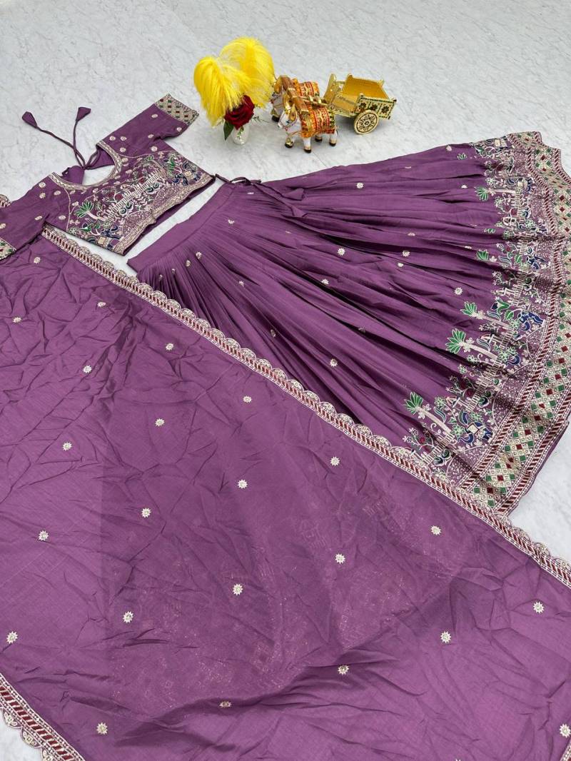Sn 2332 Designer Chinon Lehenga Choli Bulk Orders In India