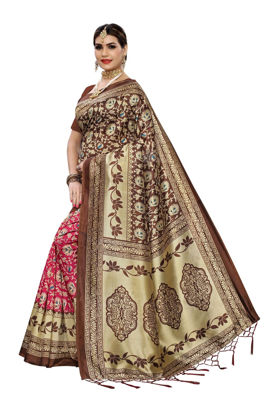Sf 233 Latest Designer Fancy Casual Wear Printed Art Silk Sarees Collection
