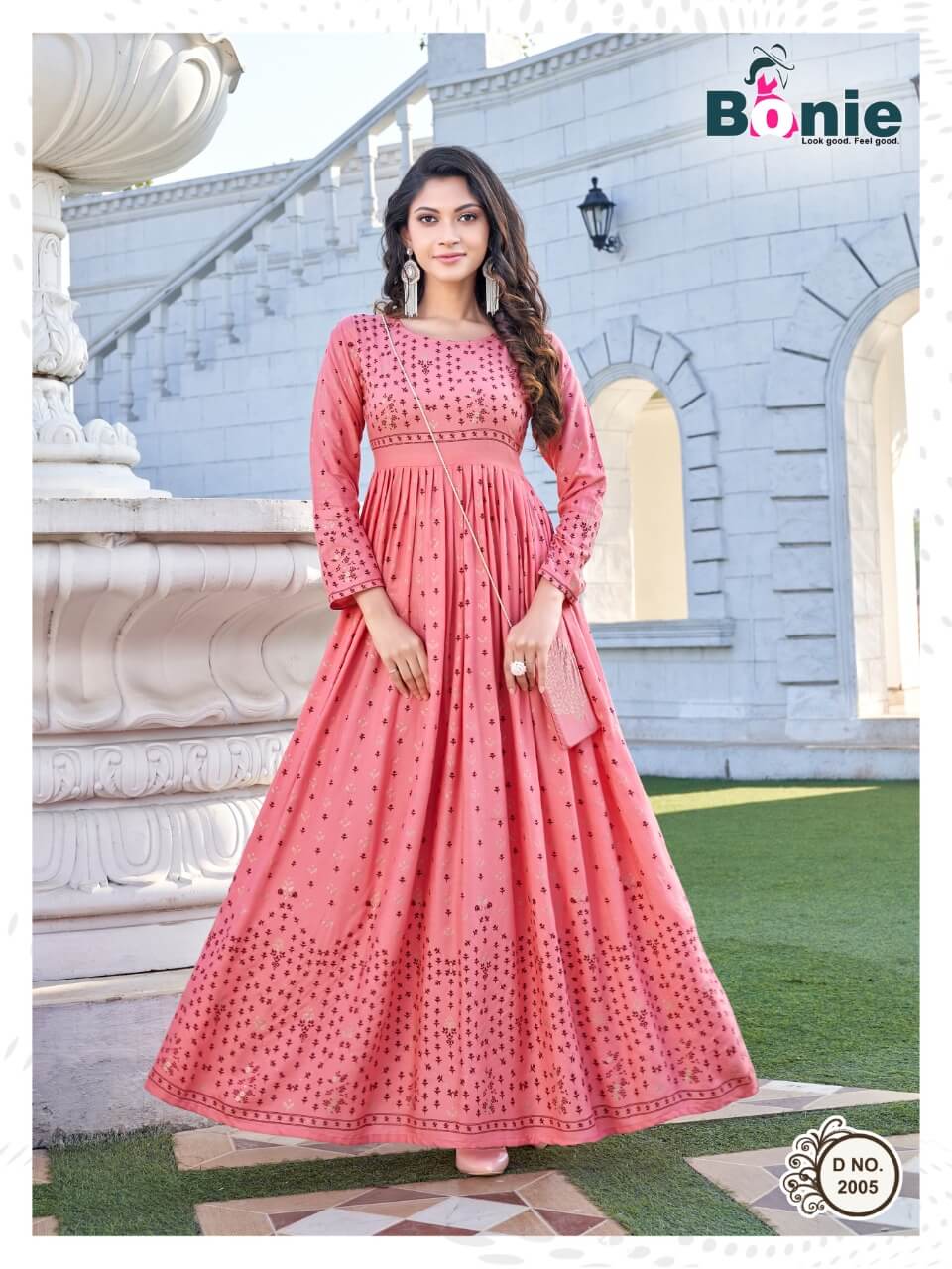 Bonie Senorita 2 Heavy Wedding Wear Rayon Long Designer Anarkali Kurti Collection