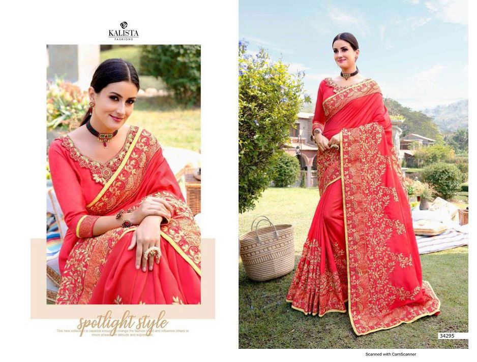 Kalista Sana Latest Fancy Designer Festive Wear Rangoli Silk Saree Collection
