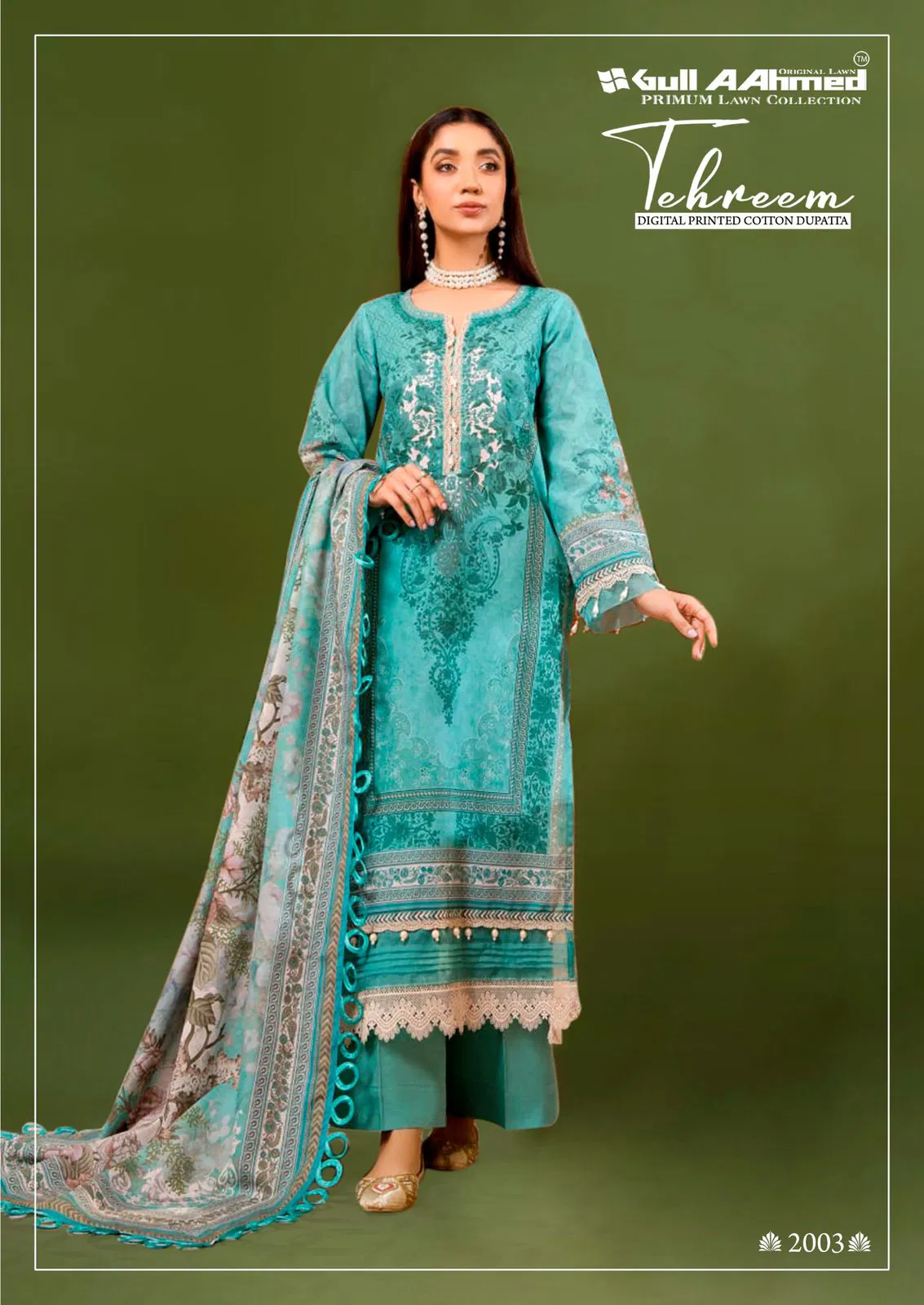 Tehreem Vol 2 By Gull A  Ahmed Karachi Cotton Kurti With Bottom Dupatta Wholesale Online
