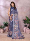 Vc Samaira B Party Wear Printed Linen Saree Wholesale Market In Surat With Price