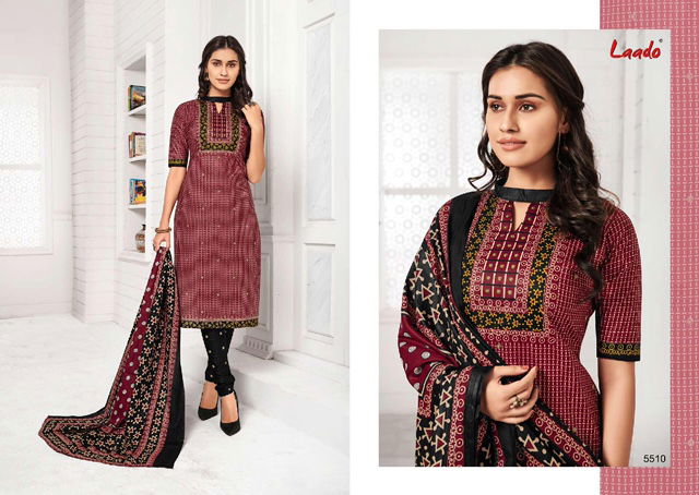 Laado Print 55 Latest Collection Of Daily Wear Printed Pure Cotton Salwar Kameez 