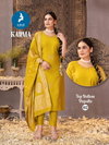 Karma By Kaya Roman Silk Straight Cut Kurti With Bottom Dupatta Orders In India

