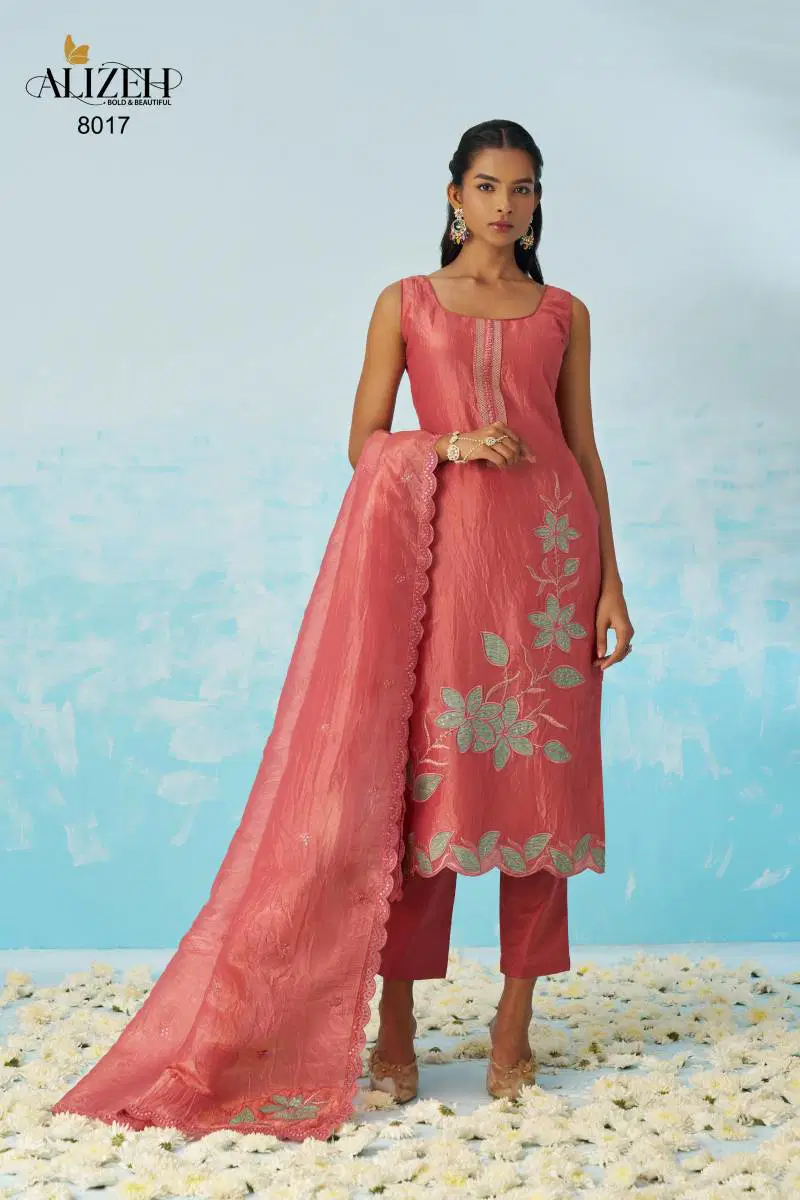 Jasmine By Alizeh Fancy Crush Designer Kurti With Bottom Dupatta Wholesale Online