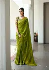 Navisha By Stavan Self Weaving With Embroidery Border Fancy Saree

