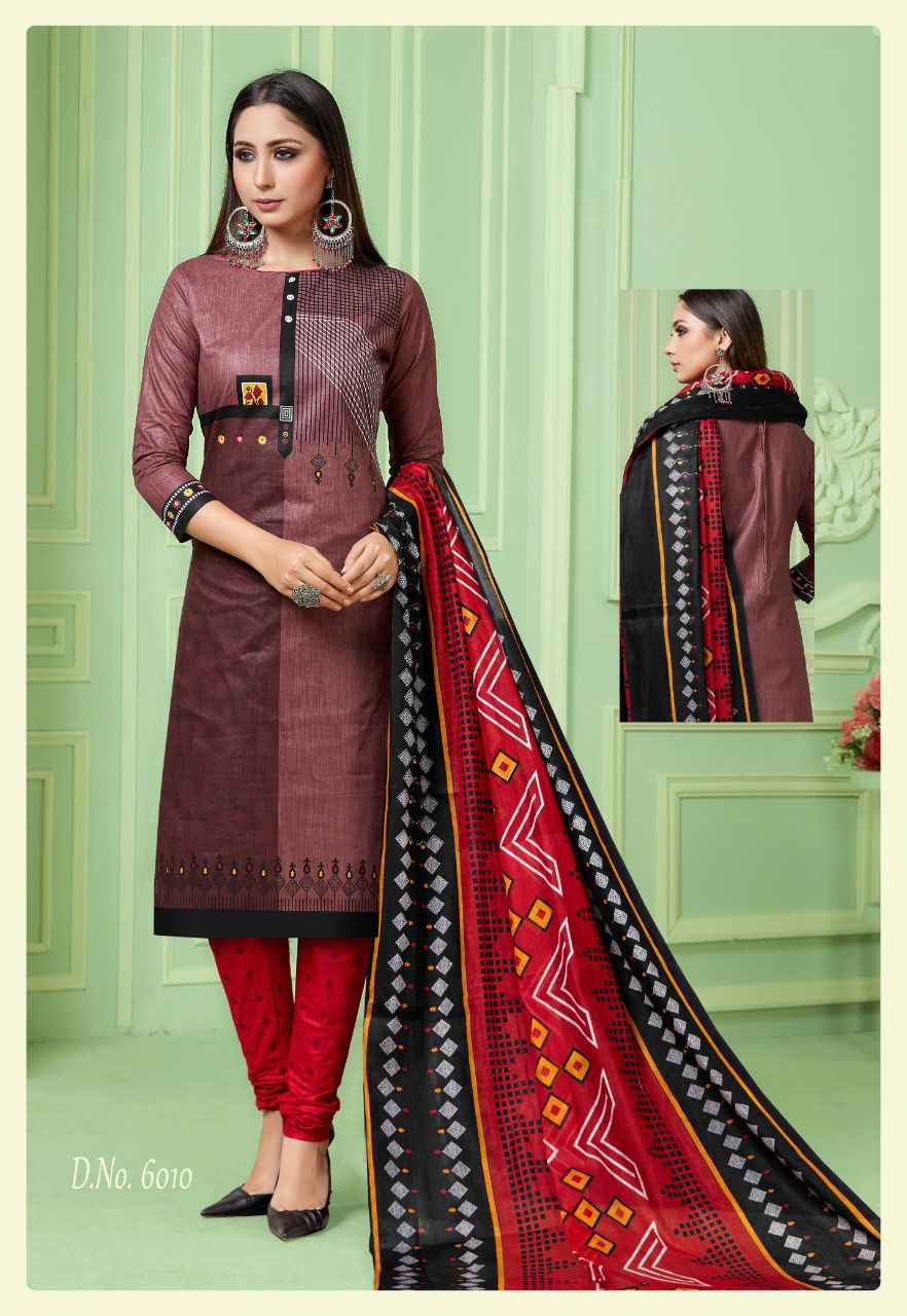 SC Liza 6th Edition Latest Designer Festive Wear Cotton Printed Dress Material Collection 