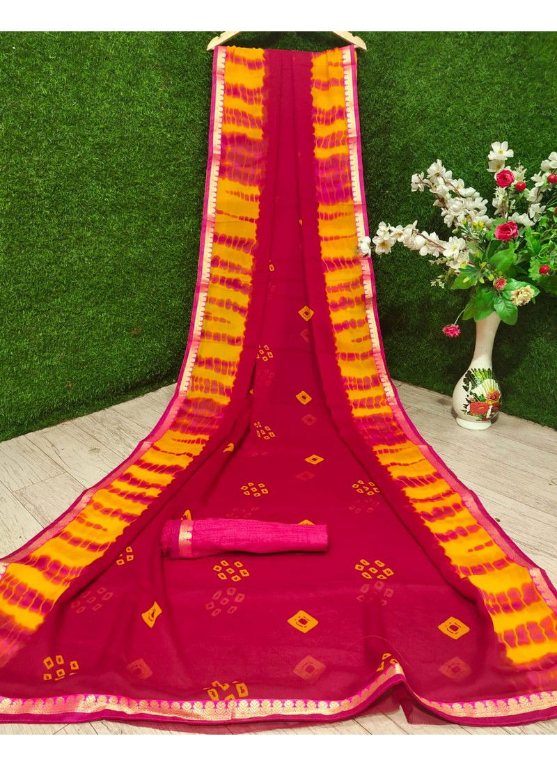 Mahek 38 Latest Fancy Casual Wear Designer Georgette Printed Saree Collection