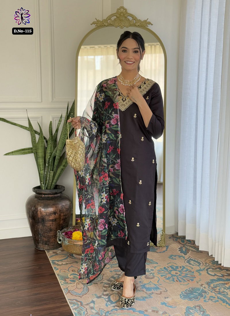 KF 115 Kalaai Viscose Slub Kurti With Bottom Dupatta Orders In India