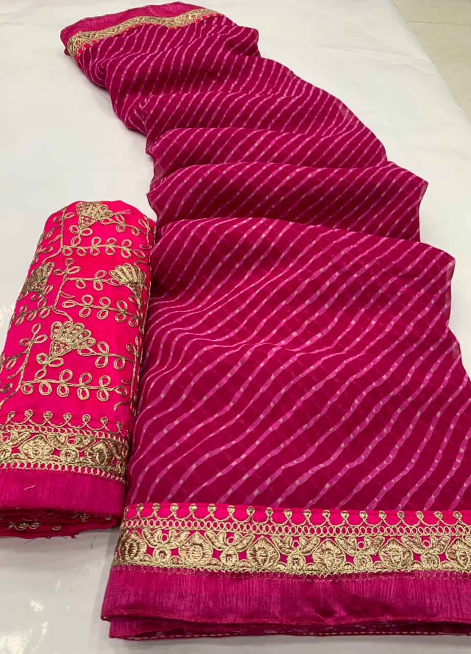 Mohini By Krishi Georgette Designer Sarees Catalog