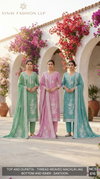 616 Colours By Vinay Machlin Jacquard Dress Material Wholesalers In Surat