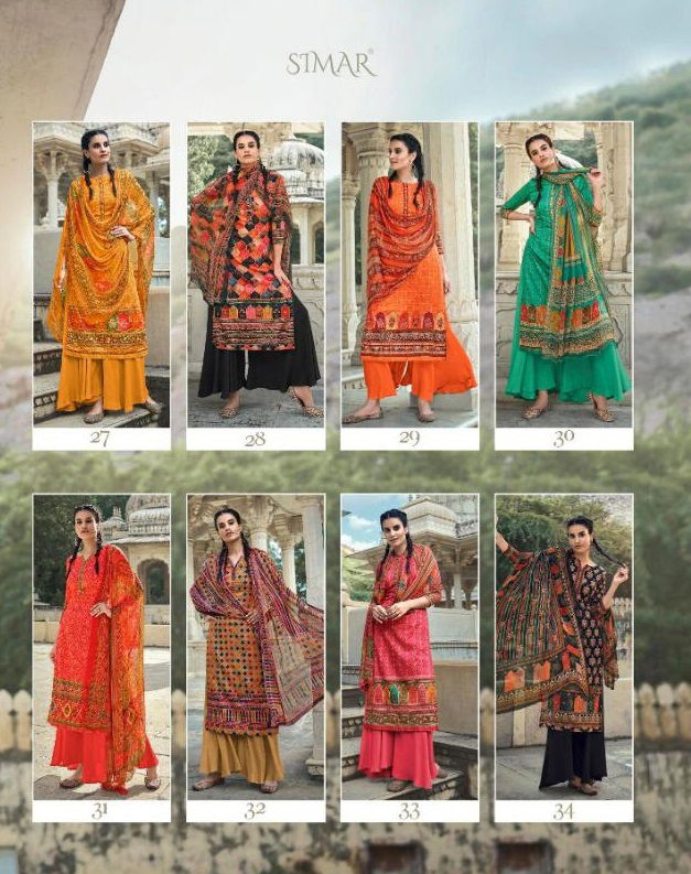 Glossy Blossom 27 Latest Designer Printed Salwar Suit Collection With Pure Bemberg Chiffon Digital Print Dupatta 