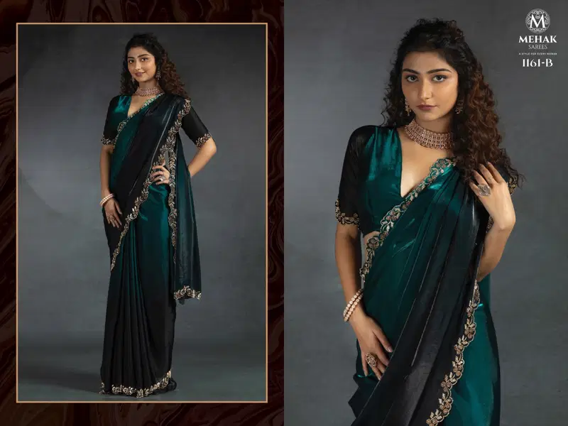 Mehek 1161 A To E Tow Tone Satin Silk Shaded Saree Orders In India