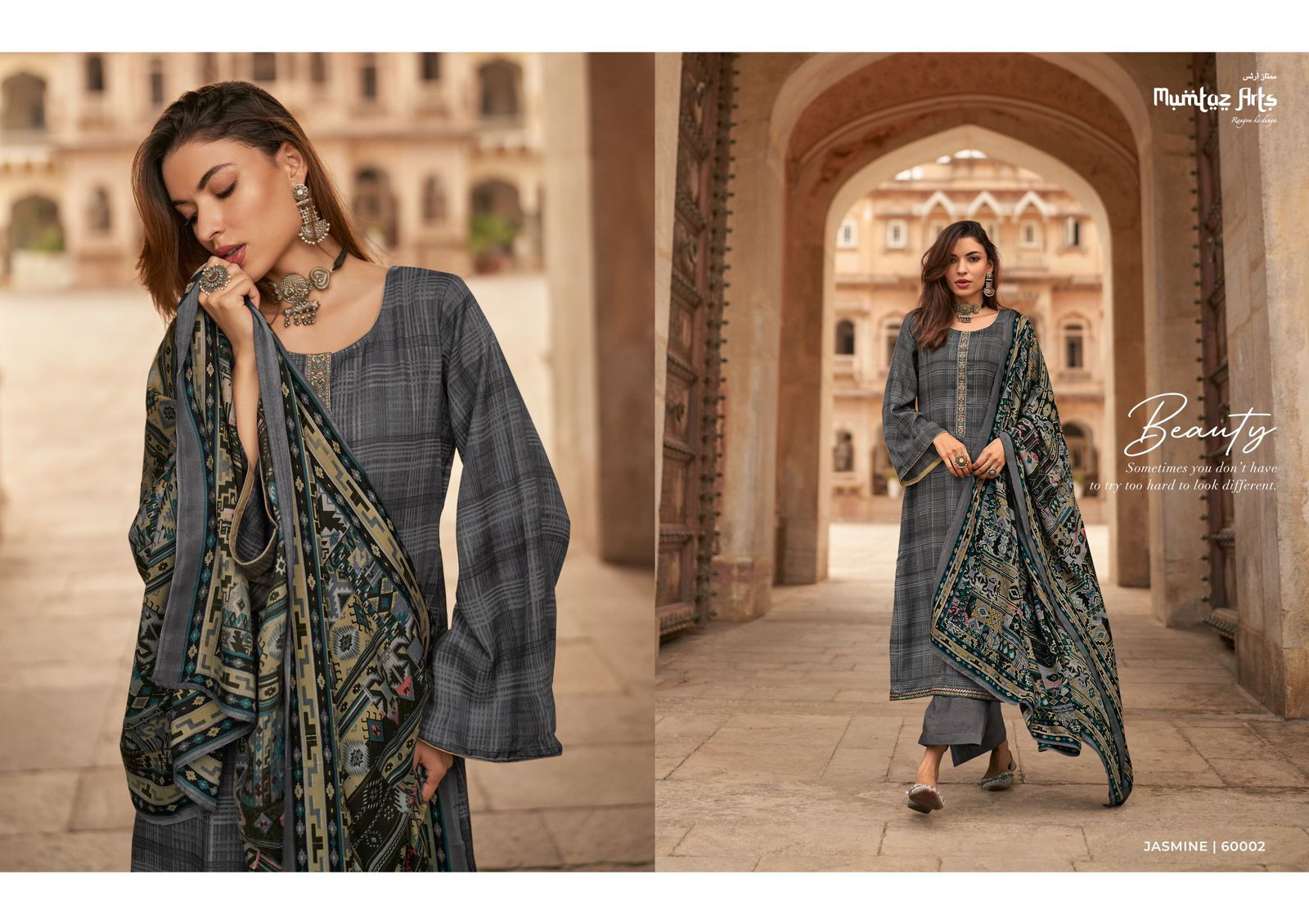 Mumtaz Jasmine Vol 2 Pashmina Dress Material Catalog
