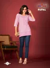 Rupal By Tunic House Viscose Rayon Chikankari Kurta Wholesale Shop In Surat