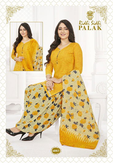 Riddhi Siddhi Palak 4 Latest Fancy Designer Casual Wear Cotton Printed Readymade Salwar Suit Collection
