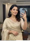 Tew Space Sattin Sequence Full Worked Saree