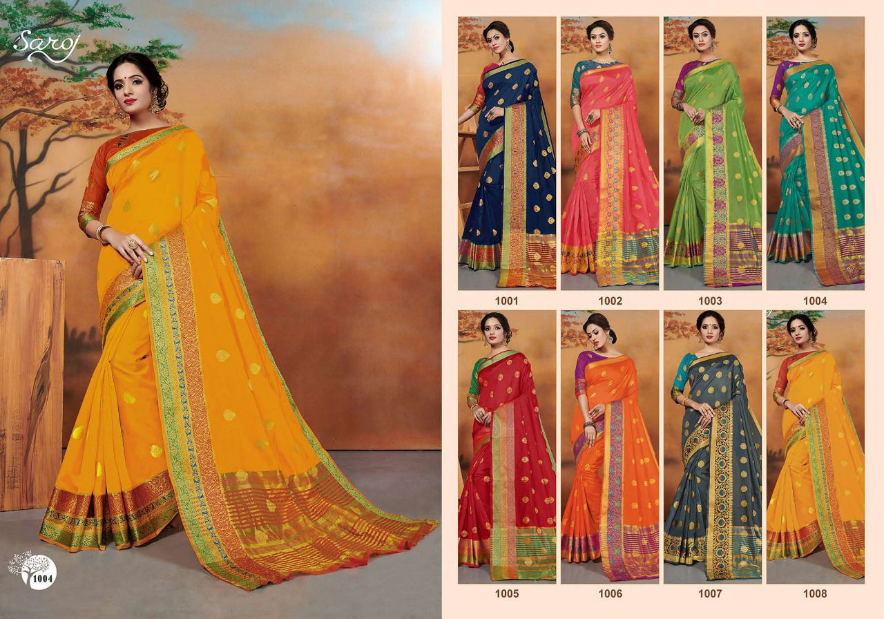 Saroj Tanishka Latest Designer Wedding Wear Silk Saree Collection
