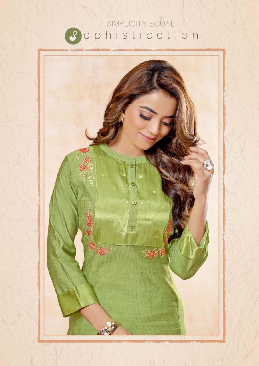 Namya 1001 Ethnic Wear SIlk Designer Kurti With Bottom Collection
