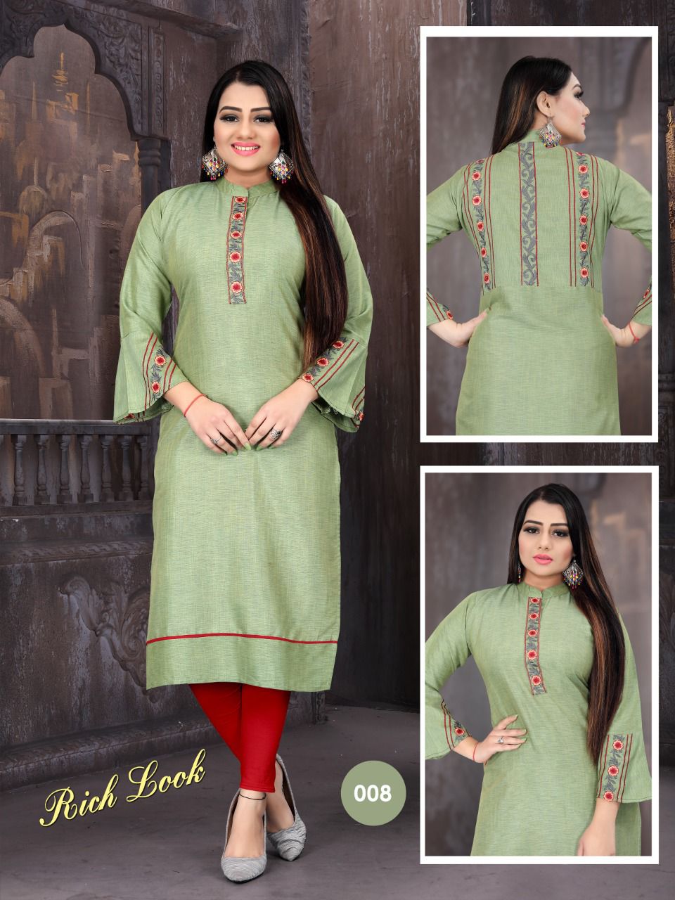 Aagya Rich Look Regular Wear Rayon Designer Kurti Collection
