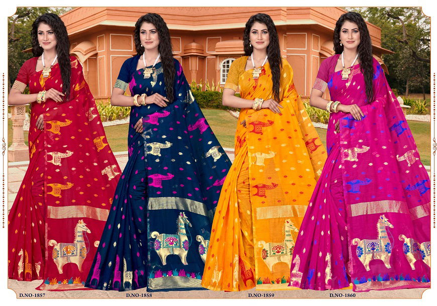 Tamrolipi Fancy Festive Wear Cotton Latest Silk Designer Saree Collection

