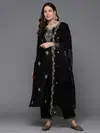 2406 By Indo Era Embroidery Kurti With Palazzo Dupatta Exporters In India
