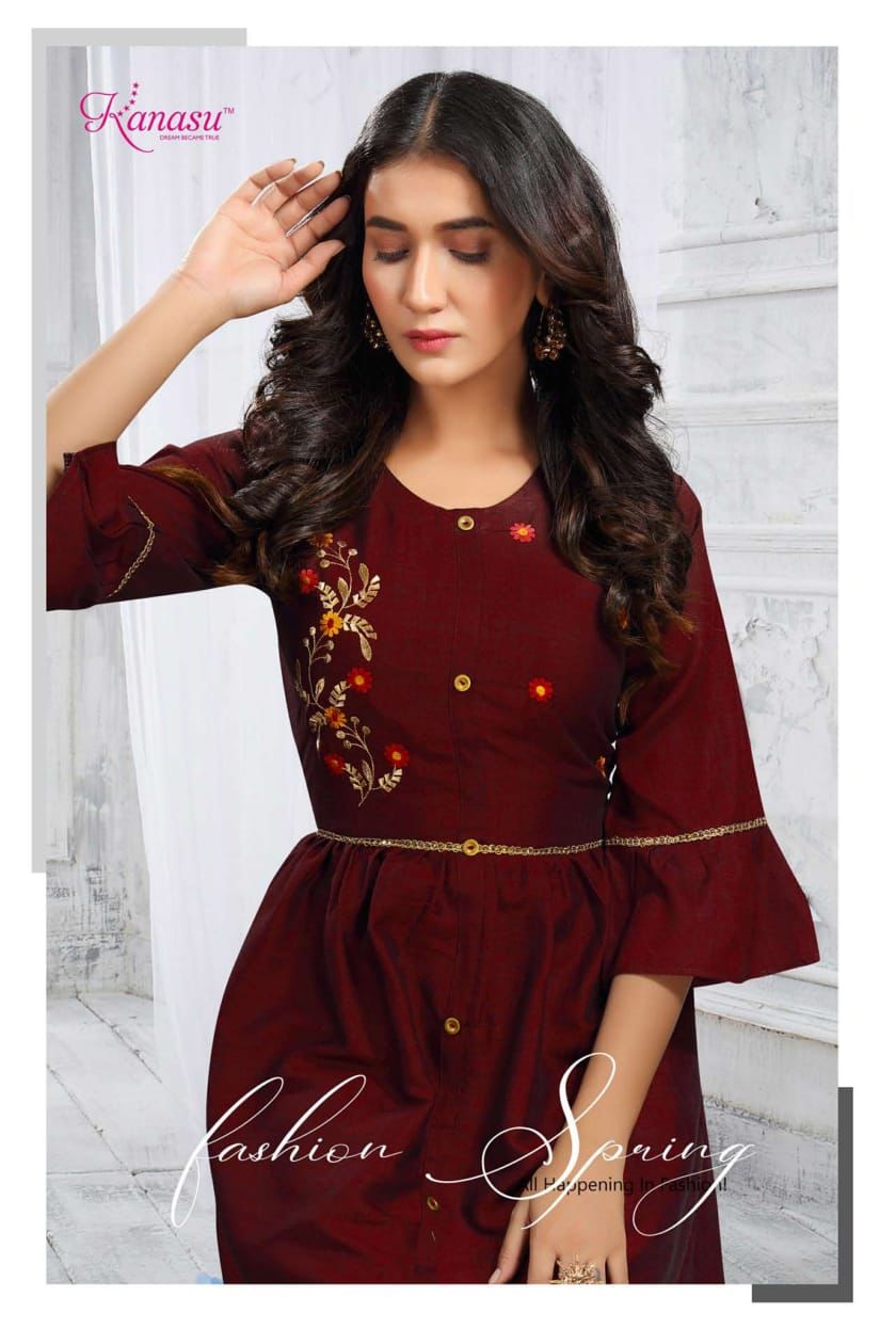 Kanasu Dolby Casual Daily Wear Rayon Designer Western Top Collection