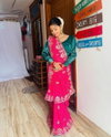 Jk 389 Georgette Party Wear Traditional Motda Saree Surat Wholesale Market