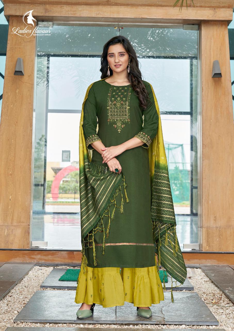 Ladies Flavour Ruhana 1 Festive Wear Maslin With Embroidery With Heavy Khatli Work Ready Made Collection
