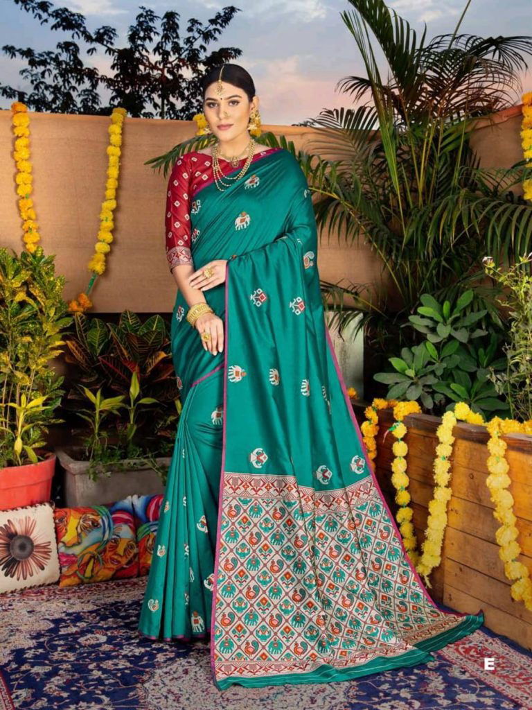 Shangrila Sonpari Latest Fancy Designer Wedding Wear Heavy Soft Silk Weaving Sarees Collection
