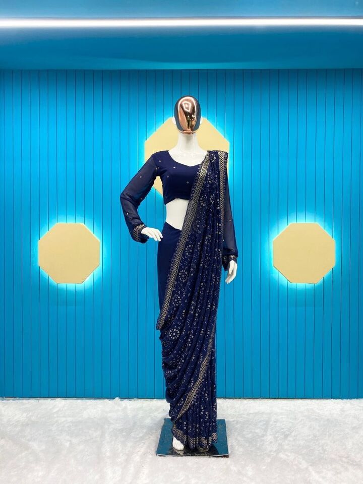 JR 621 Designer Georgette Party Wear Saree Exporters In India