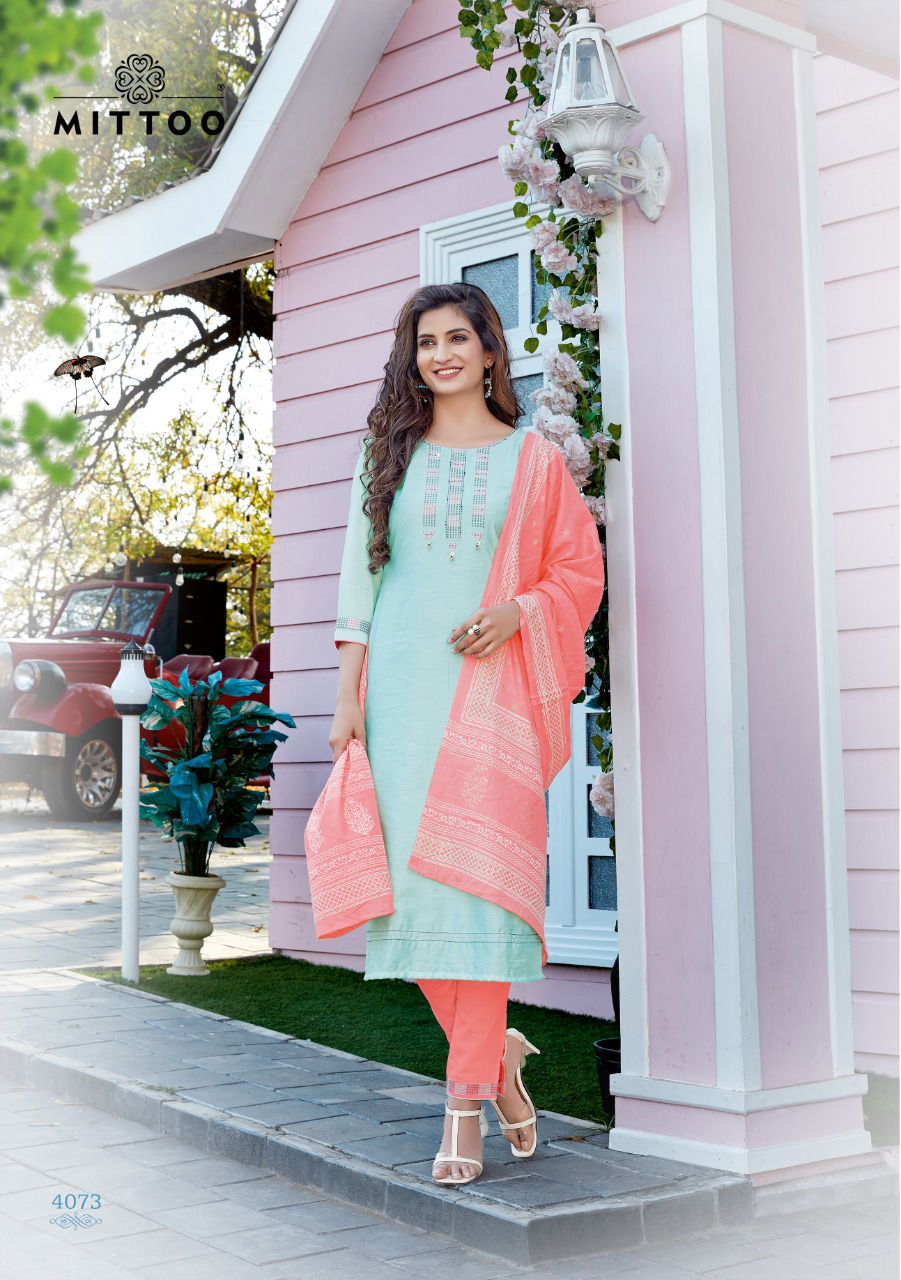 Mittoo Mahendi 3 Fancy Designer Festive Wear Readymade Dress Collection
