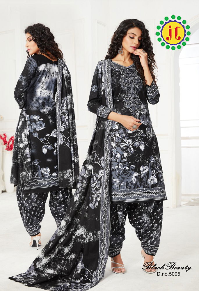 JT Black Beauty Vol 5 Latest Collection Of Pure Cotton Printed Daily Wear Dress Material  