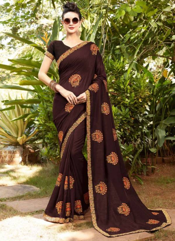 Kalista Fashion Passion Fancy Exclusive Designer Stunning Look Party Wear Heavy Embroidery Work Fancy Sarees Collection