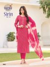 Sirin Vol 9 By Radhika Vertican Foil Printed Kurti With Bottom Dupatta
