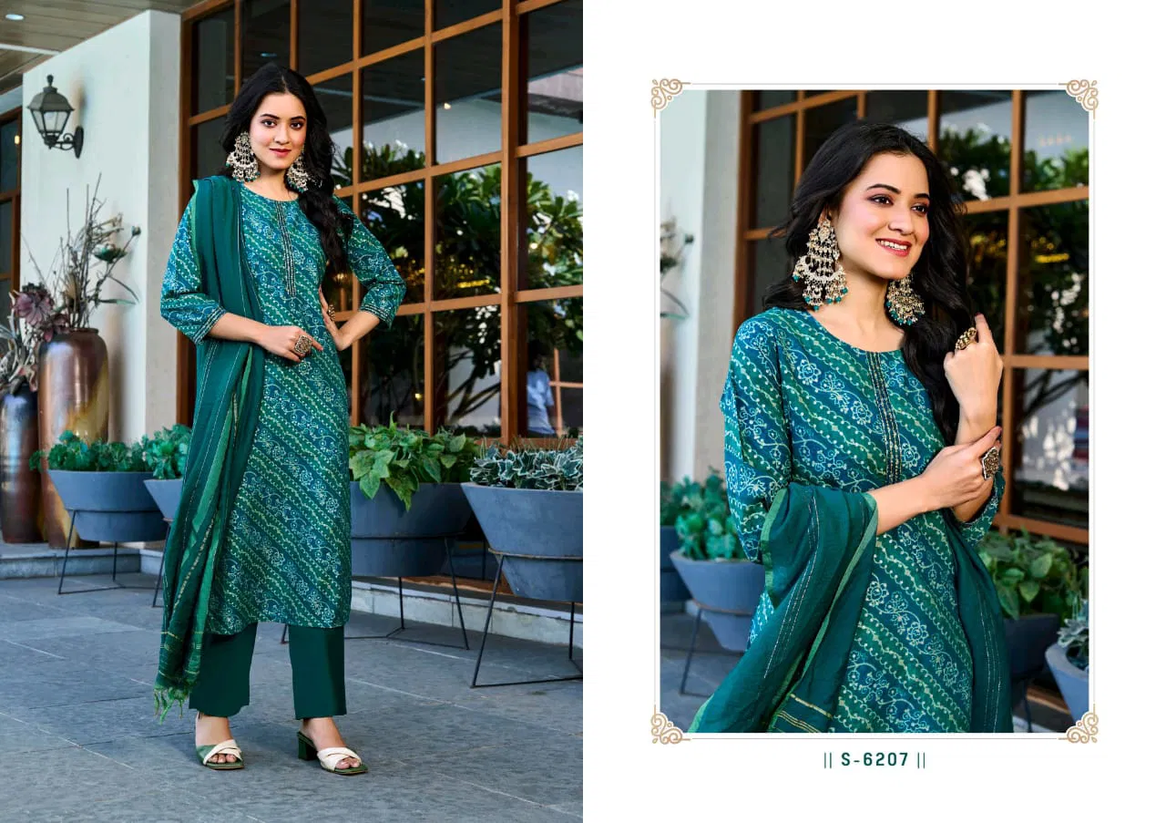 Anulekha By Sbs Chanderi Kurti With Bottom Dupatta Wholesale in India