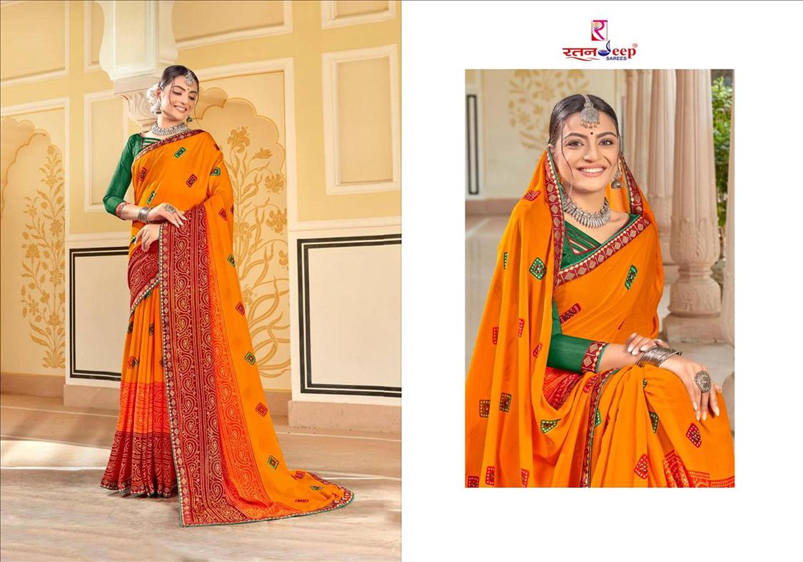 Bandhan Designer Bandhej Regular Wear Printed Designer Latest Saree Collection