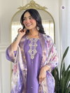 KF 5122 Kalaai Viscose Reyon Embroidery Kurti With Bottom Dupatta Suppliers In India