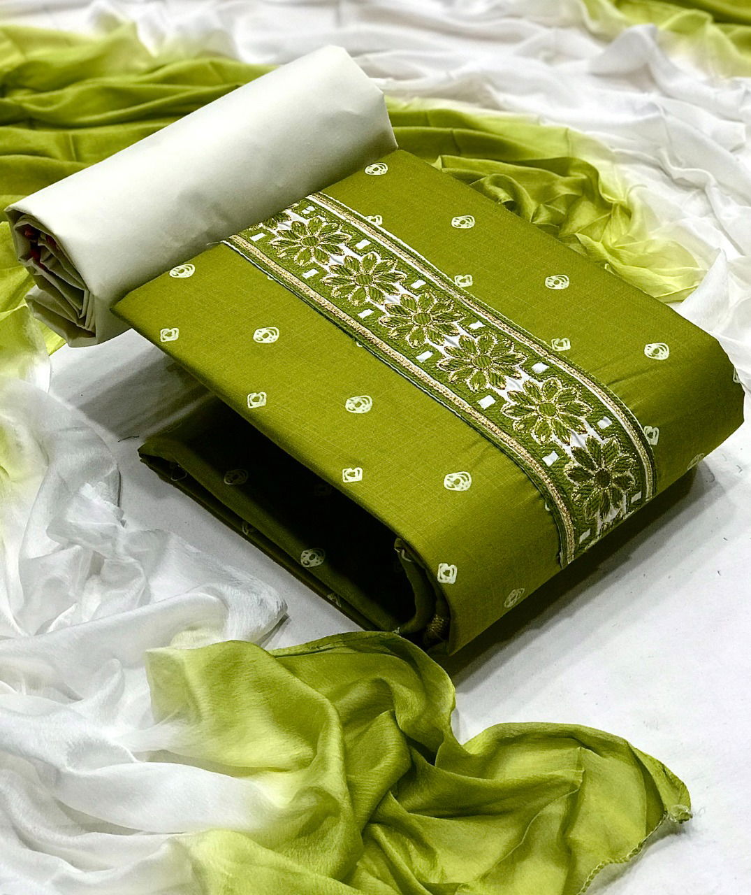 Tcvt Sangam Casual Daily Wear Slub Cotton Printed Dress Material Collection