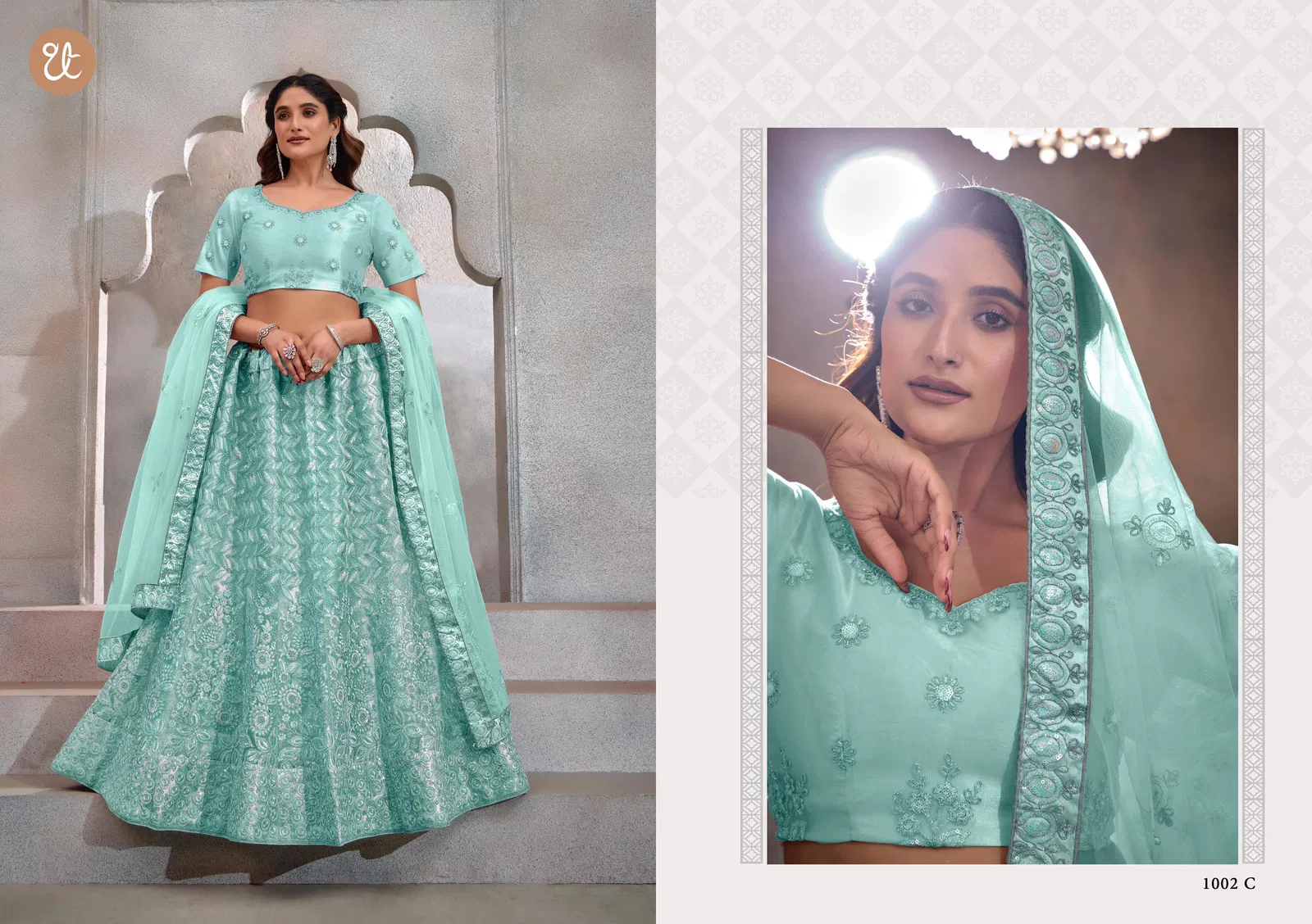 Eeva Vol 2 By Tt Butterfly Net Weeding Wear Lehenga Choli Exporters In India