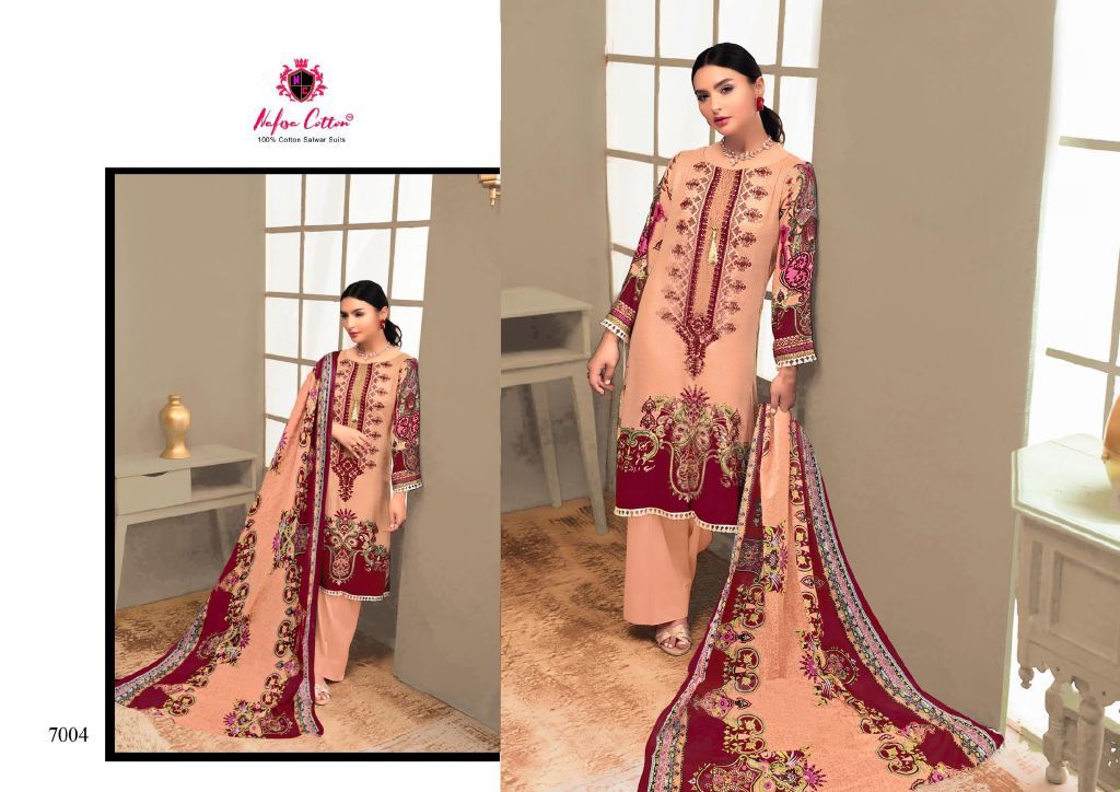 Nafisa Sahil 7 Casual Daily Wear Printed Karachi Cotton Dress Material Collection