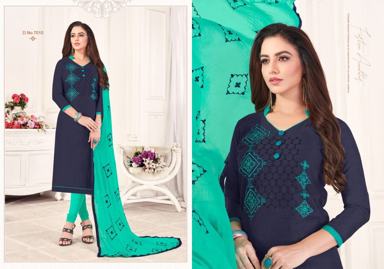 Ff Anokhi Latest Fancy Casual Wear jharna silk Churidar Dress Materials Collection
