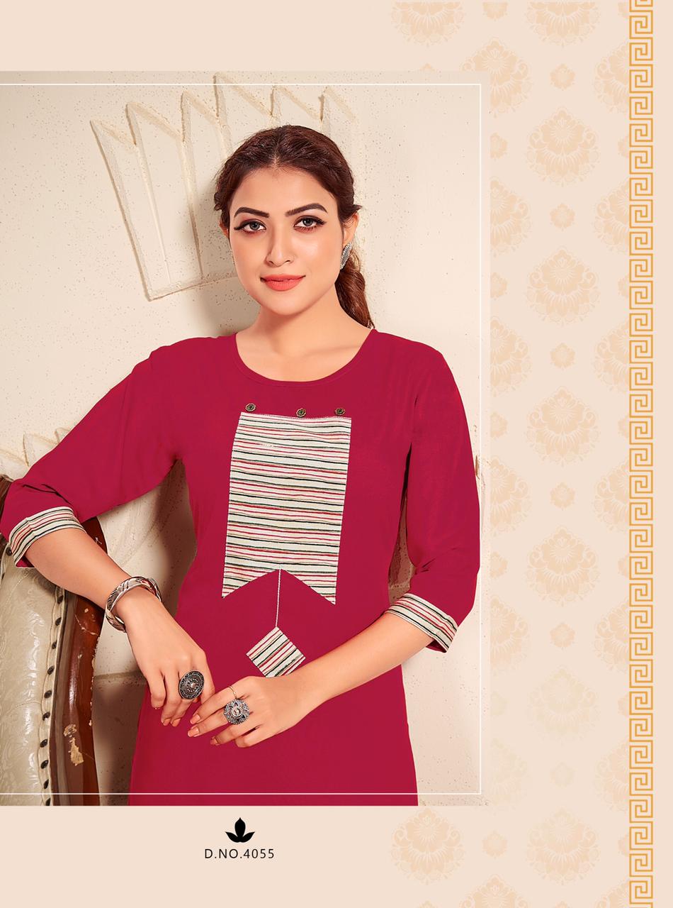 RT PALZZO QUEEN VOL-10 Latest fancy festive Wear Rayon Printed Heavy Kurti With plazzo Collection 