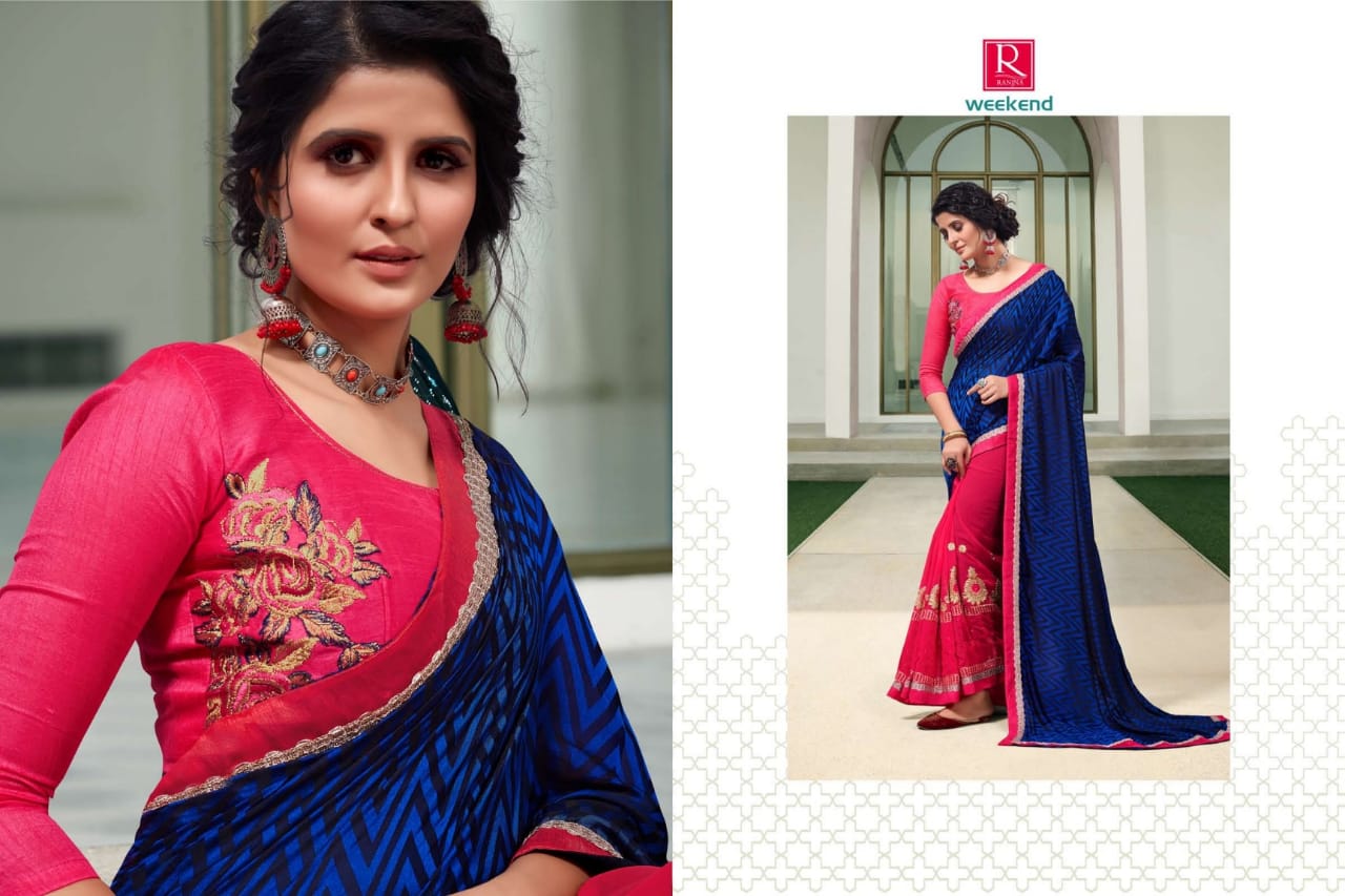 Ranjna Weekend Exclusive Designer Festive Wear Saree Collection 