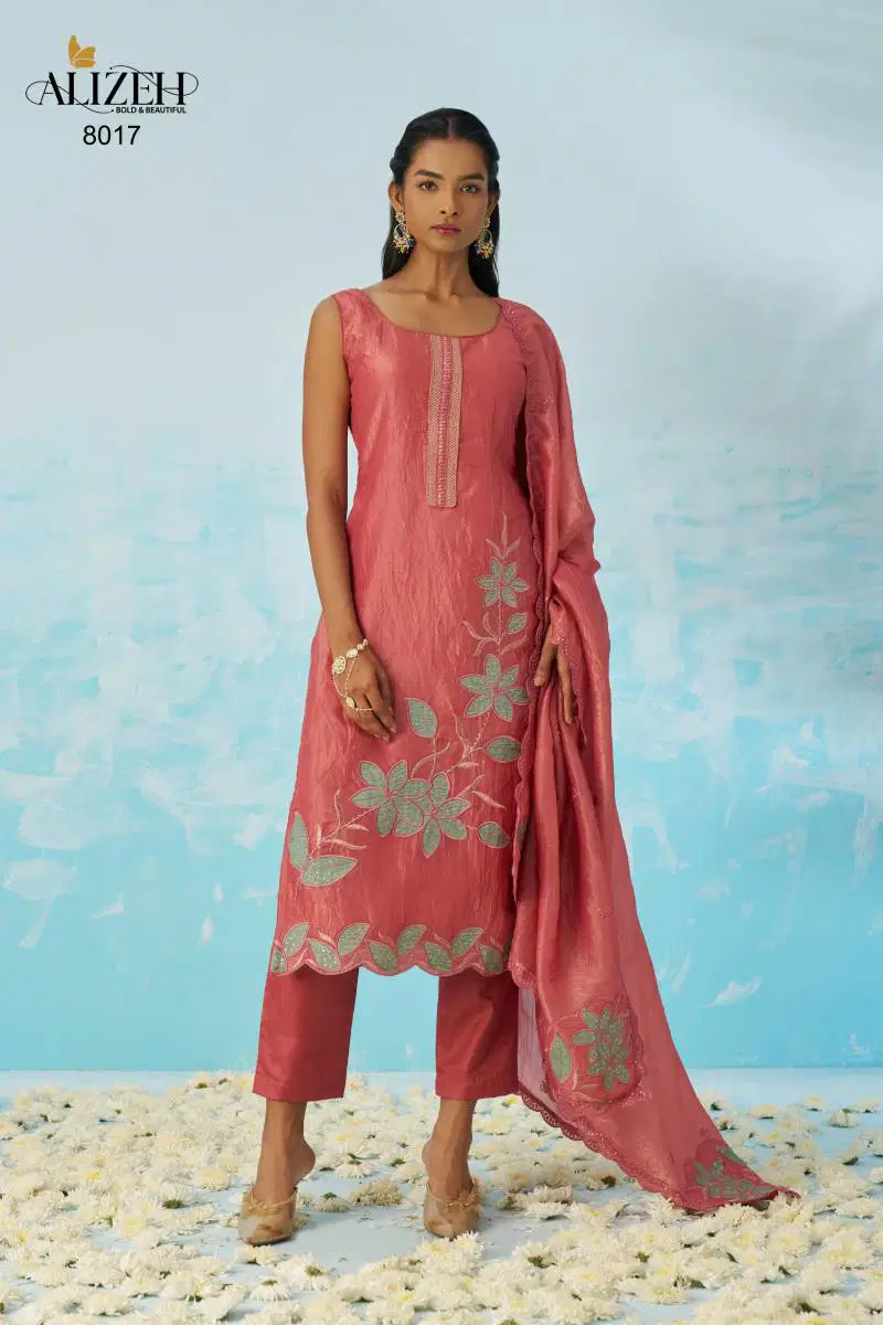Jasmine By Alizeh Fancy Crush Designer Kurti With Bottom Dupatta Wholesale Online