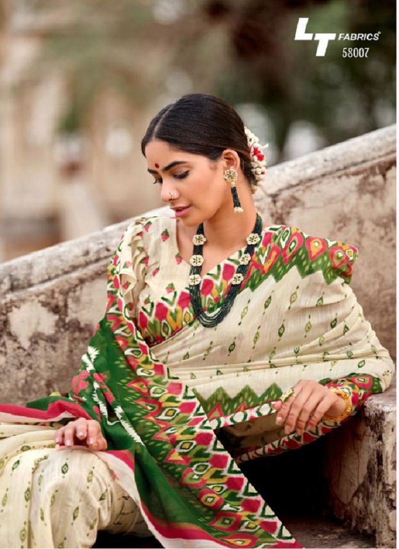 Lt Nivrata Silk Regular Casual Wear Printed Cotton Silk Sarees Collection
