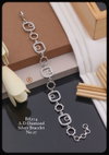 AD Diamond Silver And Rose Gold Silver Bracelets Catalog