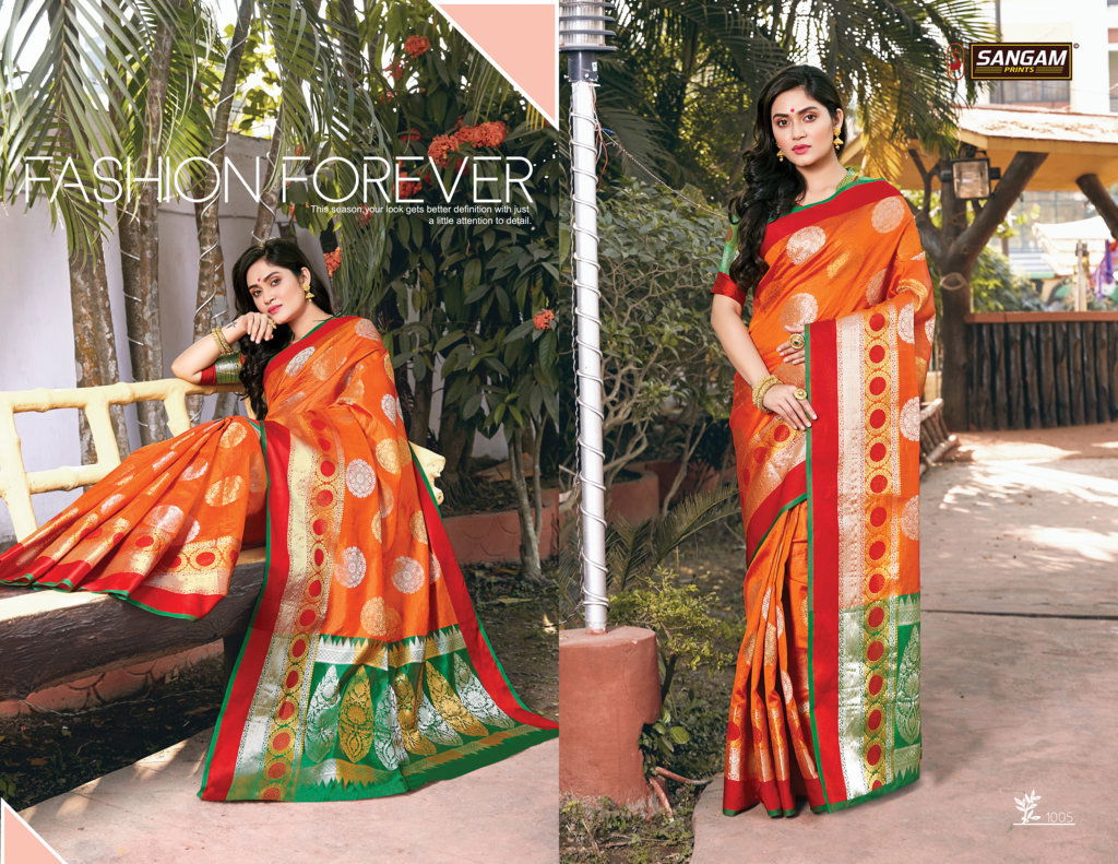 Sangam Paithani Latest Fancy Designer Heavy Silk Party Wear Saree Collection
